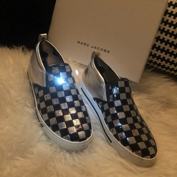Amazing Marc Jacobs sequin slip on sneakers - Picture 2 of 5